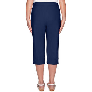 Alfred Dunner Navy Petite Capri Pants - Women's Clam Diggers 16P